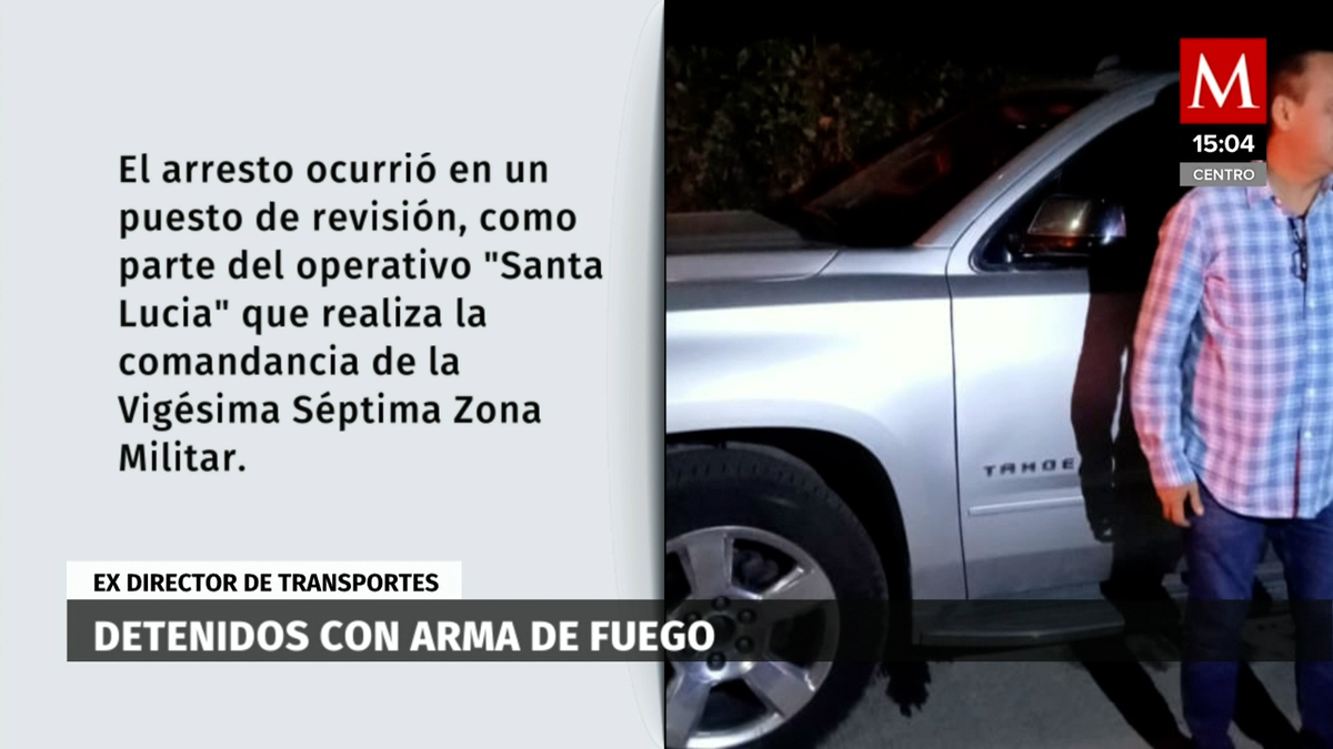 Ex director de transportes en Guerrero es detenido con arma de fuego junto con una acompañante