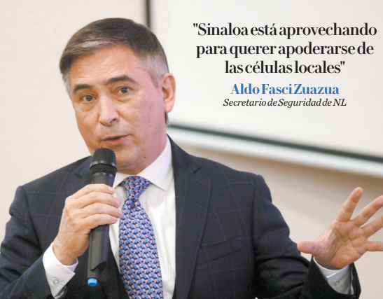 El funcionario estatal vinculó la ola de violencia que se vive en Nuevo León a esta situación. Leonel Rocha