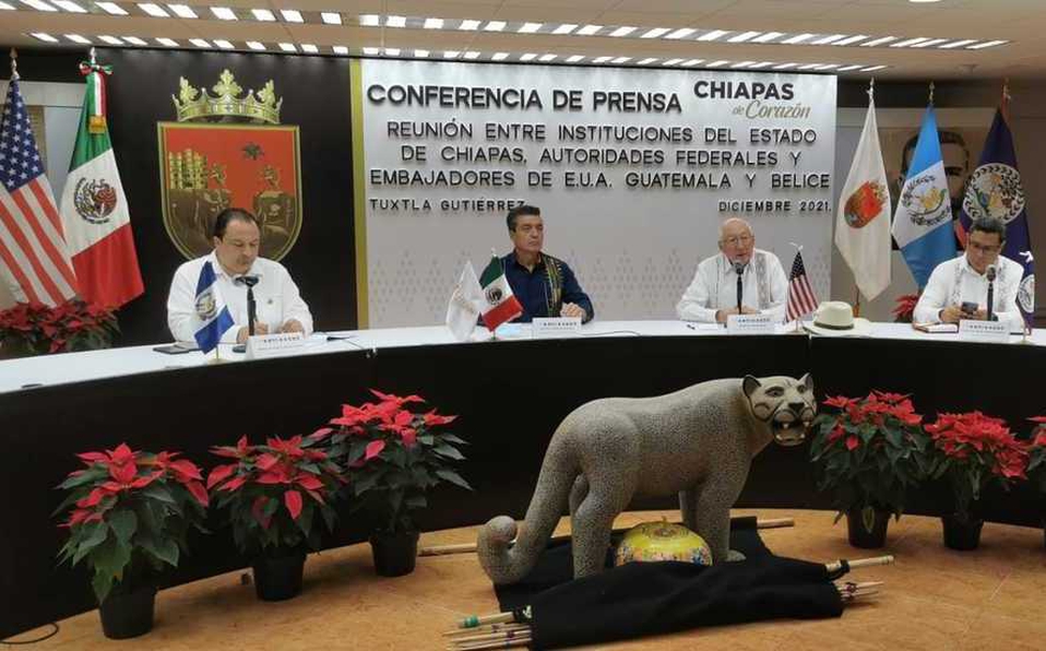 Chiapas, Guatemala, Belice y EU trabajarán en conjunto para detener tráfico de migrantes