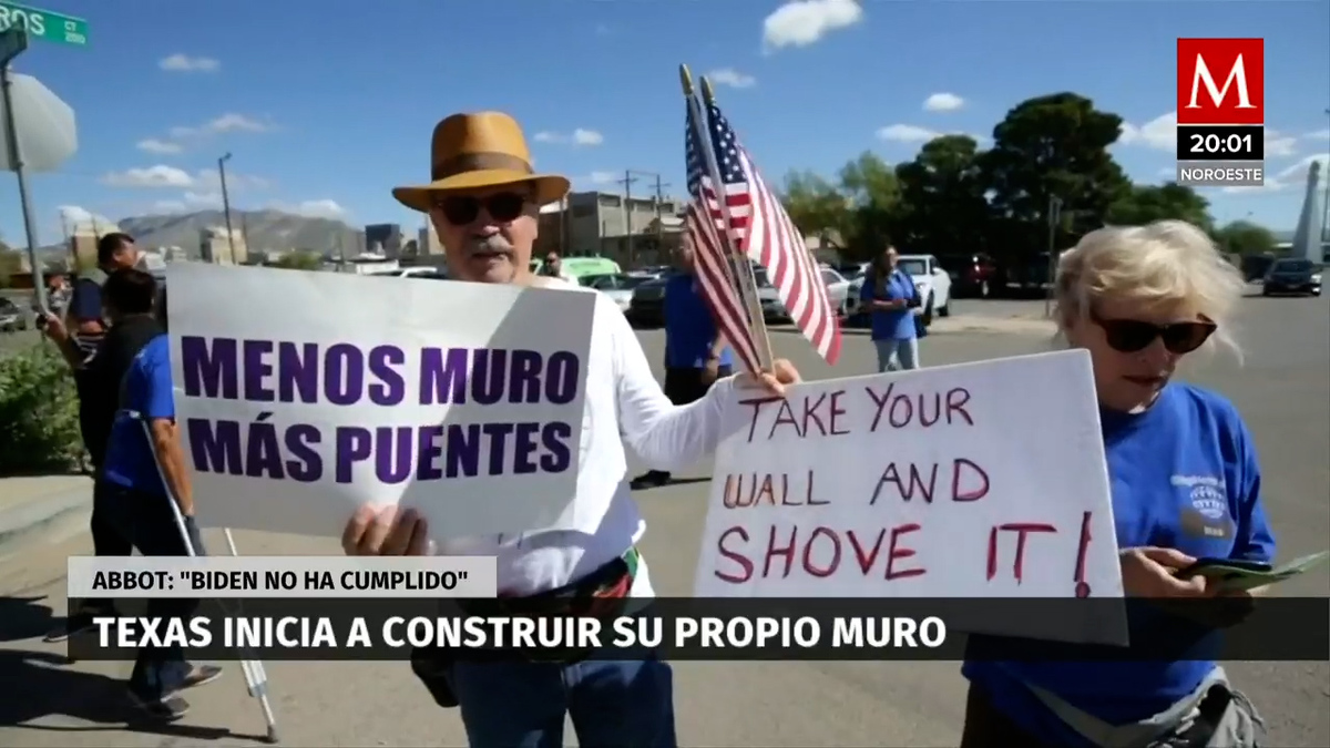 Texas construye su propio 'muro' en la frontera con México