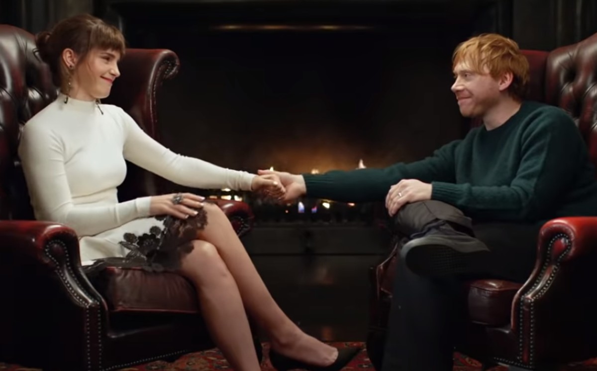 Emma Watson y Rupert Grint. (Captura)