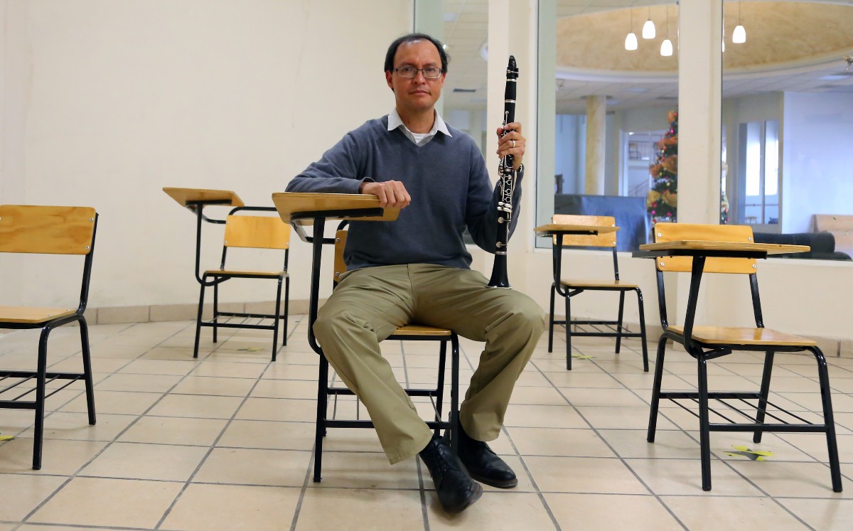 Fernando Guijarro, clarinetista originario del estado de Veracruz. (