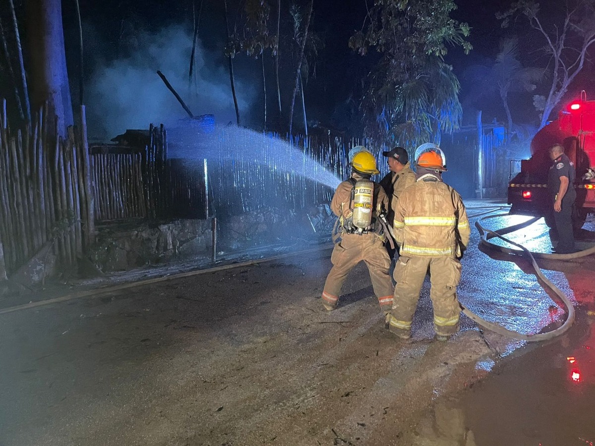 Incendio en Tulum deja saldo en blanco