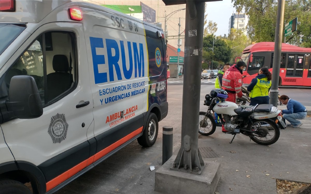 El motociclista fue trasladado al hospital Magdalena de las Salinas. | Especial