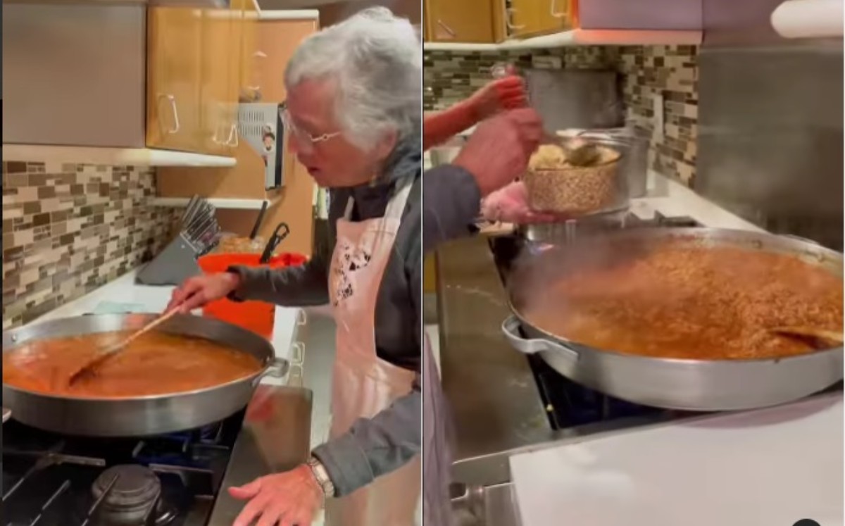 Sánchez Cordero recomienda poner a calentar abundante aceite de oliva extra virgen. | Captura