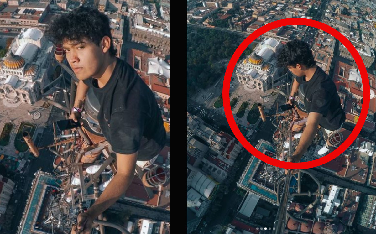 Youtuber escala la antena de la Torre Latinoamericana; hazaña se vuelve viral |Especial.