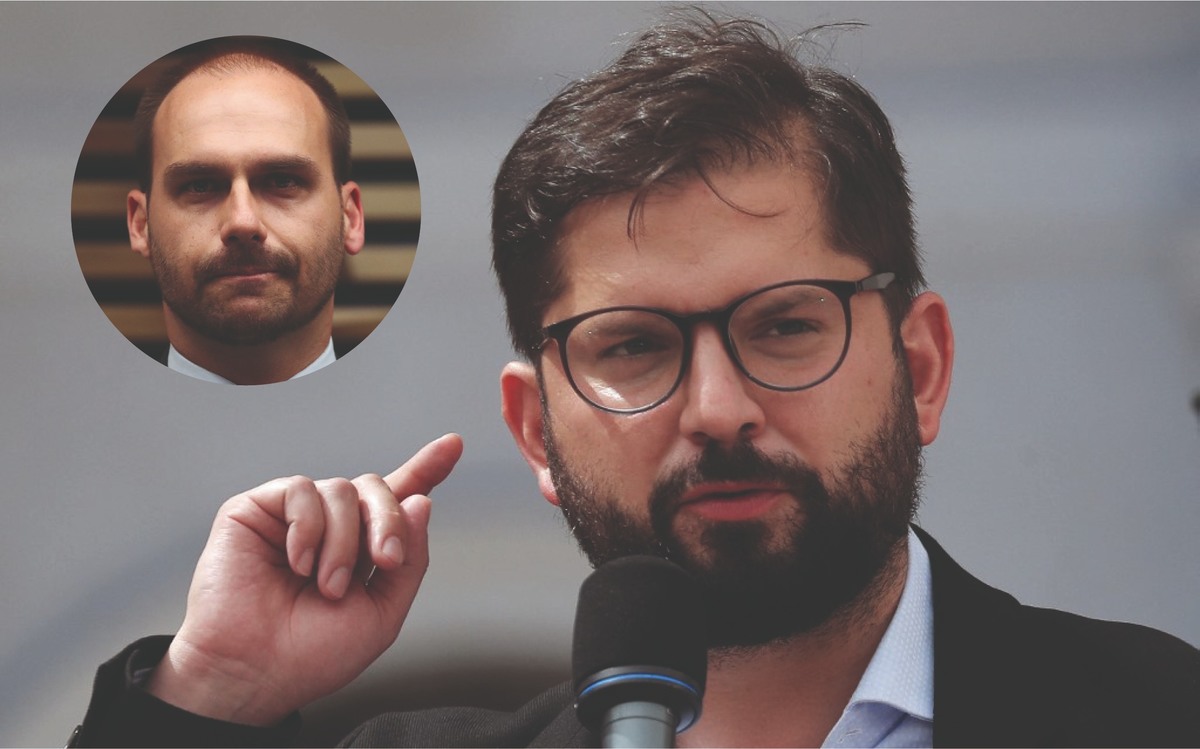 Eduardo Bolsonaro ha criticado a Gabriel Boric por su triunfo en Chile. (AFP / Archivo)