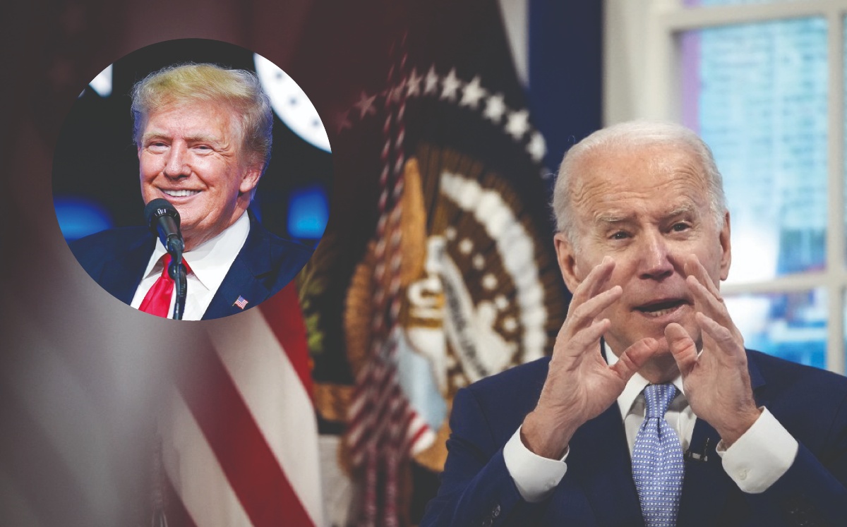 Joe Biden afirmó que por Donald Trump está buscando su reelección como presidente de Estados Unidos. (AP)