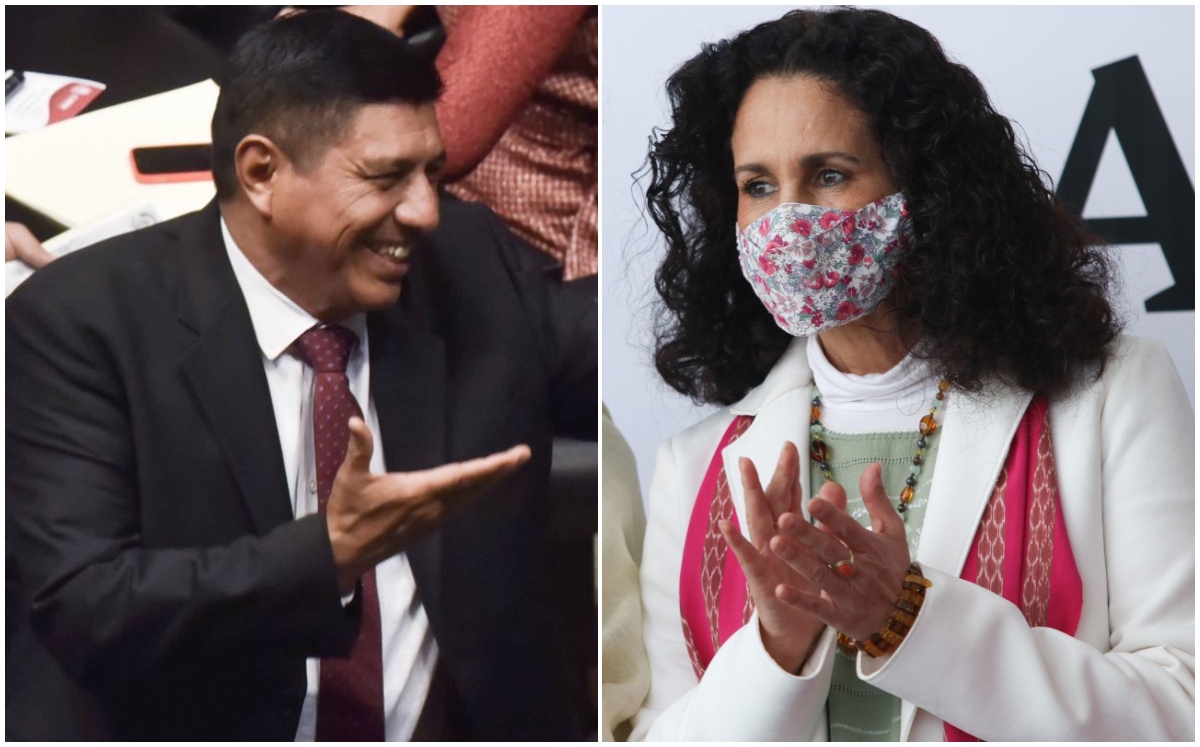 Salomón Jara y Susana Harp lideran la encuesta interna de Morena para la gubernatura de Oaxaca. (Cuartoscuro / Archivo)