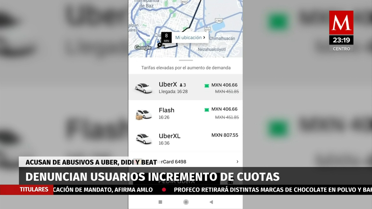 Usuarios de Uber y Didi padecen por aumento a tarifas