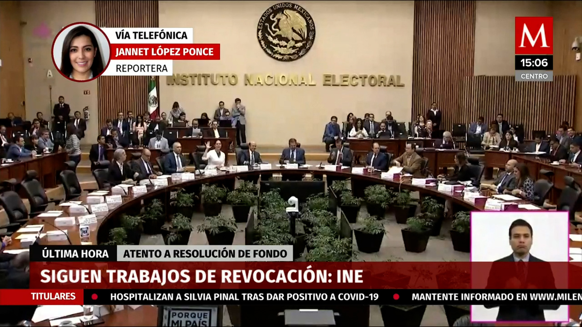 Siguen los trabajos de revocación de mandato en el INE