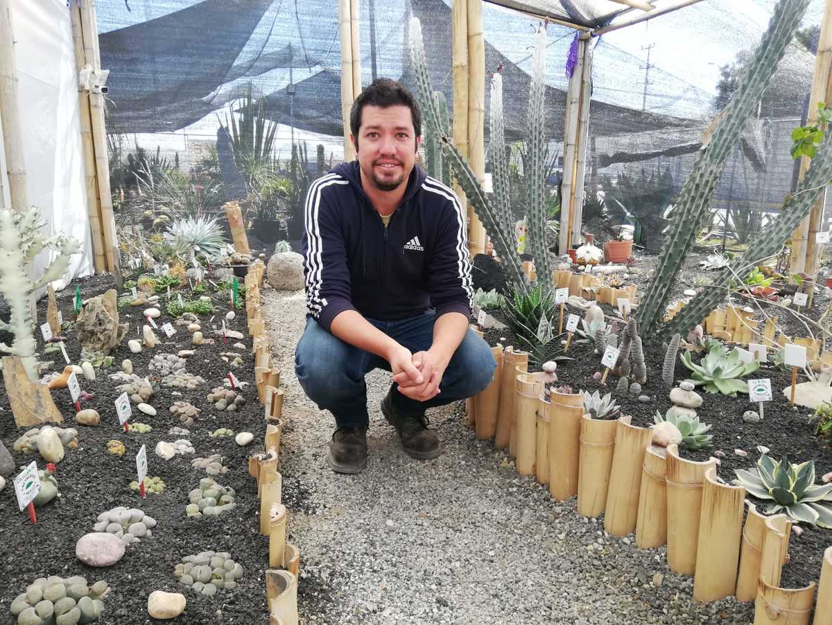José Francisco, coleccionista de cactáceas. (Elizabeth Hernández)