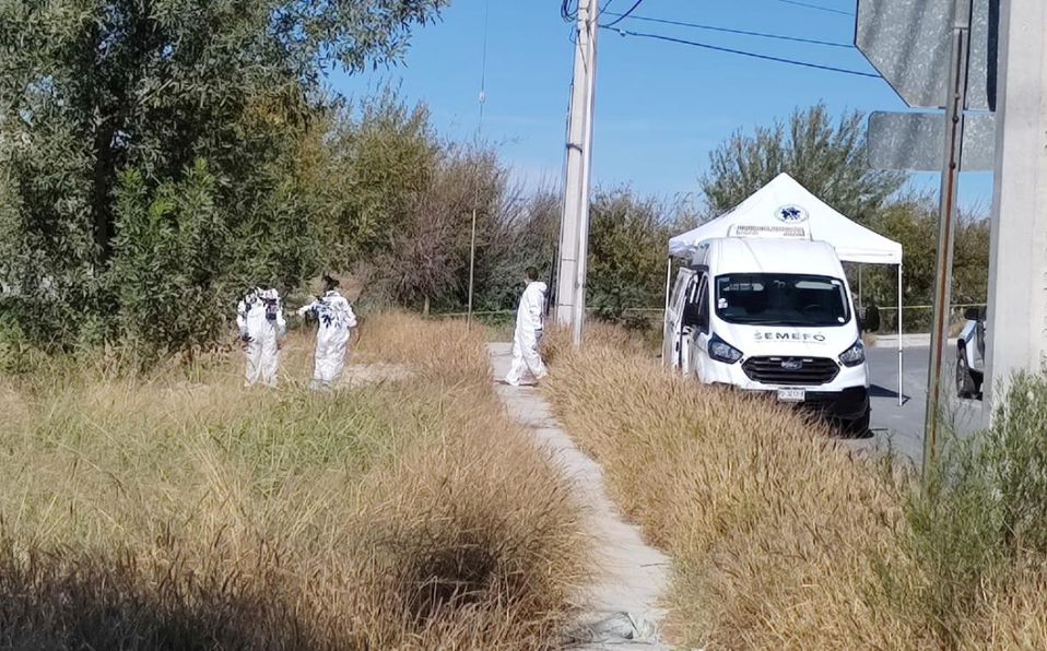 Encuentran hombre sin vida en lote baldío en Nuevo León. Foto: Agustín Martínez