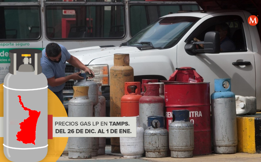Precio del gas para Tamaulipas del 26 de diciembre al 1 de enero