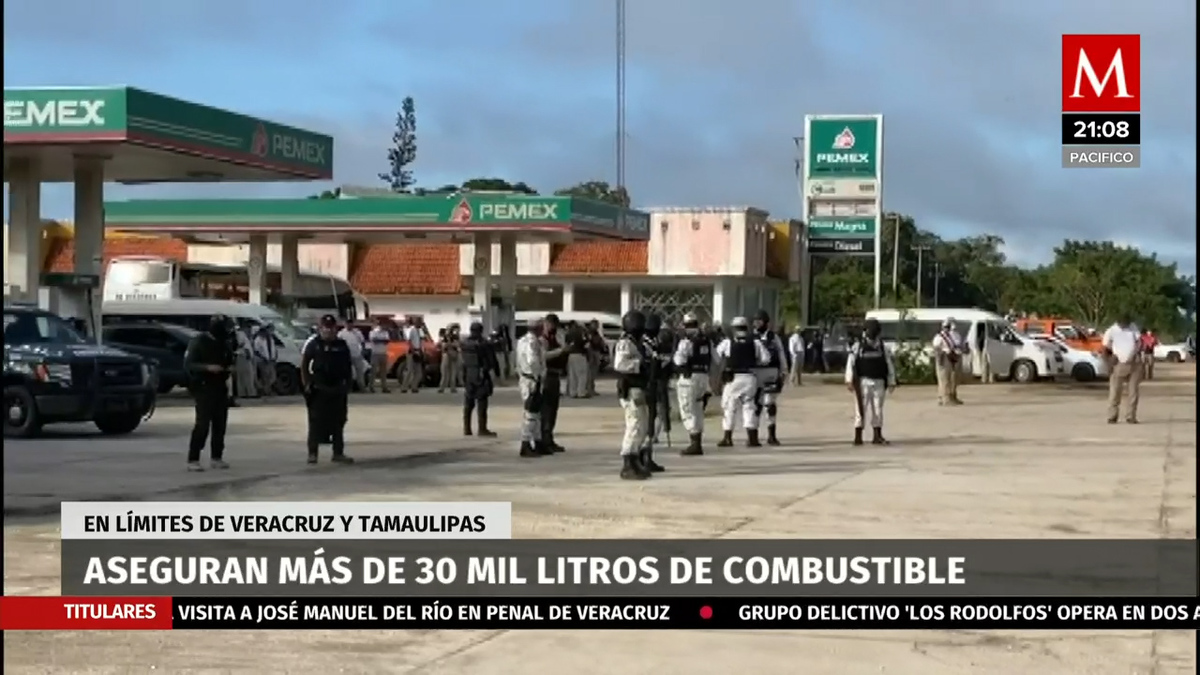 Aseguran más de 30 mil litros de hidrocarburos en Veracruz