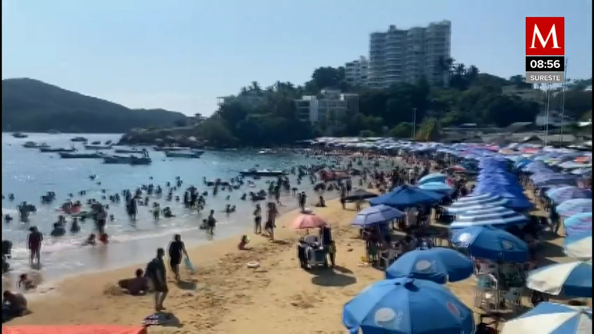 Miles de turistas abarrotaron las playas de Guerrero en esta navidad