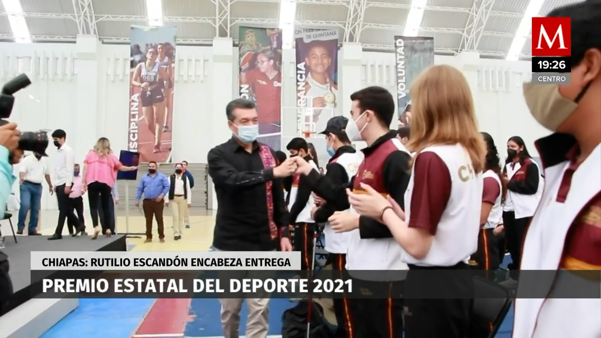 Rutilio Escandón encabeza entrega del Premio Estatal del Deporte 2021