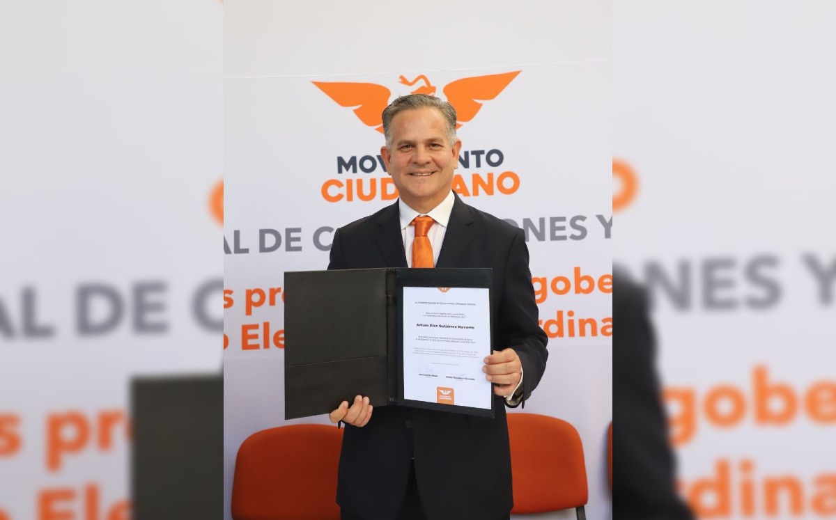 Arturo Díez Gutiérrez Navarro, se registró como precandidato a la gubernatura de Tamaulipas por Movimiento Ciudadano. (Cortesía)