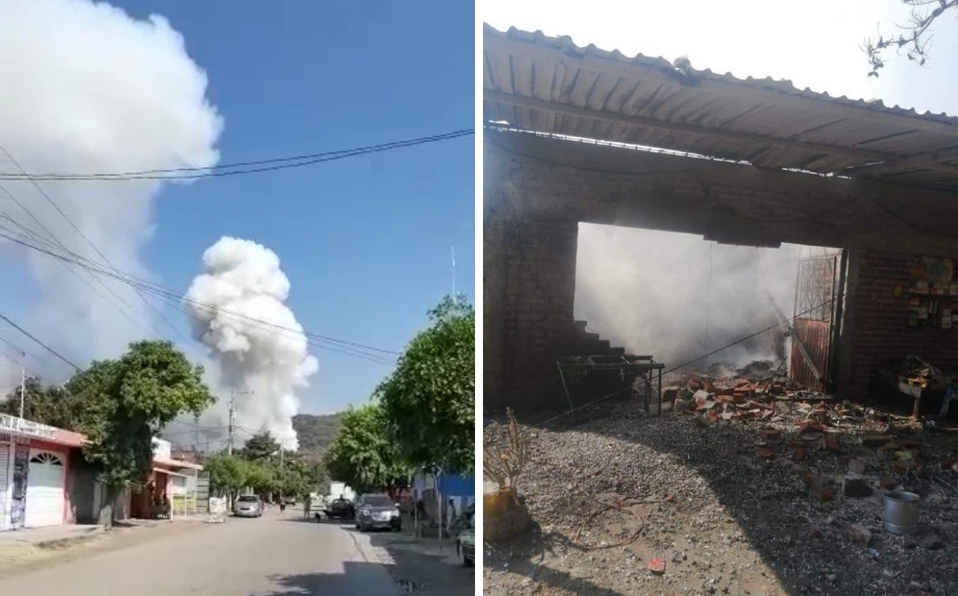 Explota bodega de pólvora y pirotecnia en Michoacán