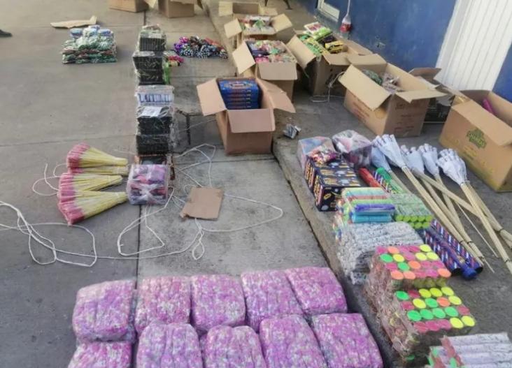 Pirotecnia incautada. | Leticia Acosta