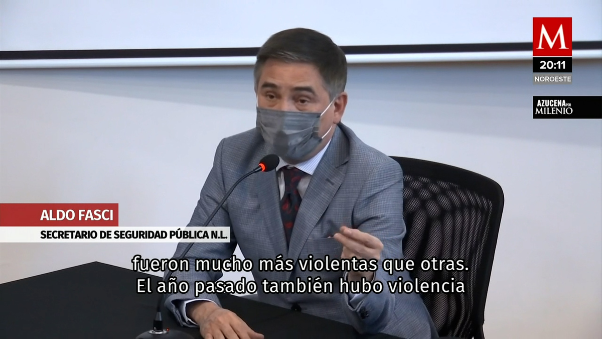 Aldo Fasci reconoce que Navidad 2021 en Nuevo León fue "muy violenta"