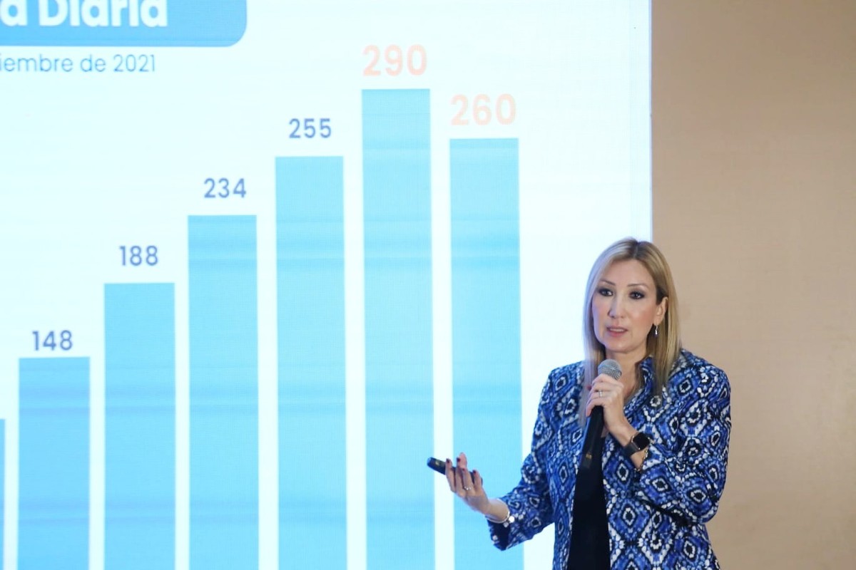 Alma Rosa Marroquín, titular de Salud en Nuevo León. Foto: Jorge López.