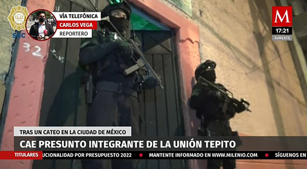 Tras un cateo en la CdMx caen presunto integrante de la Unión Tepito