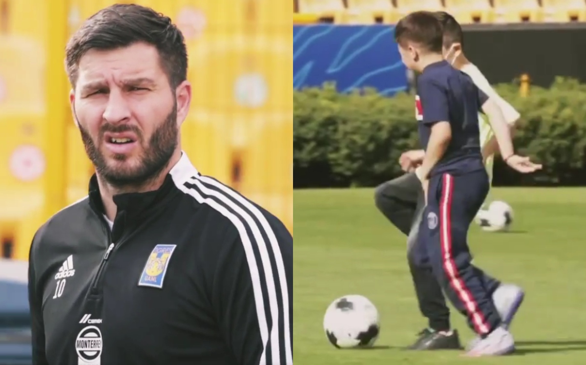 Hijo de Nico López hace enojar a Gignac en el entrenamiento (Tigres)