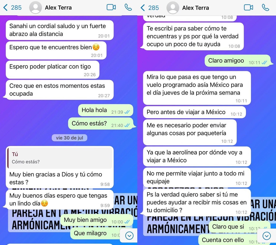 Sinaí confió en que estaba hablando con su amigo. (Especial)