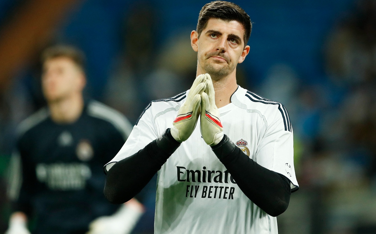 Thibaut Courtois, uno de los cuatro nuevos contagios por covid-19 del Real Madrid (Reuters)