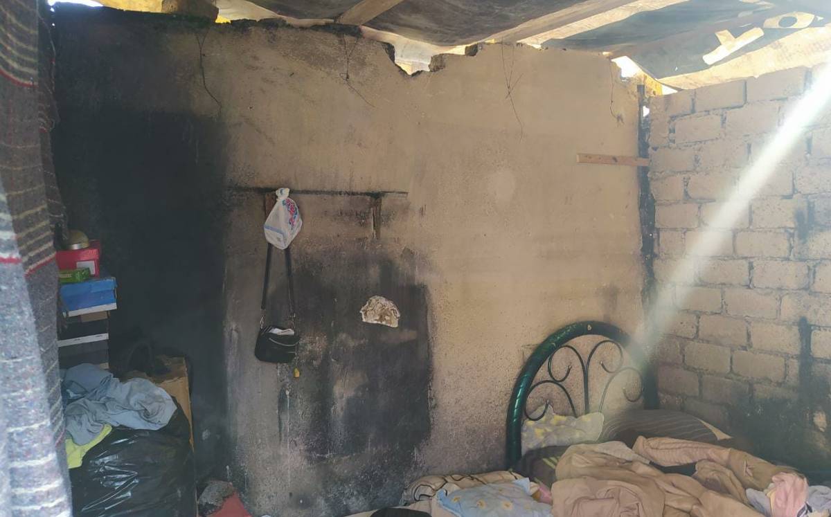 Tras el incendio, la casa quedó calcinada casi en su totalidad.