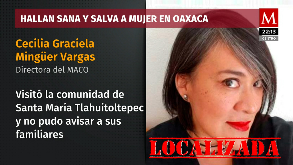 Localizan a Cecilia Mingüer, ex directora del MACO tras desaparición