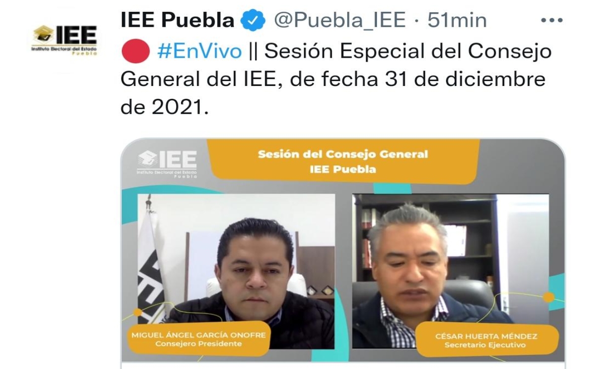 IEE rechaza organizar plebiscitos en las 17 juntas auxiliares de Puebla | Especial