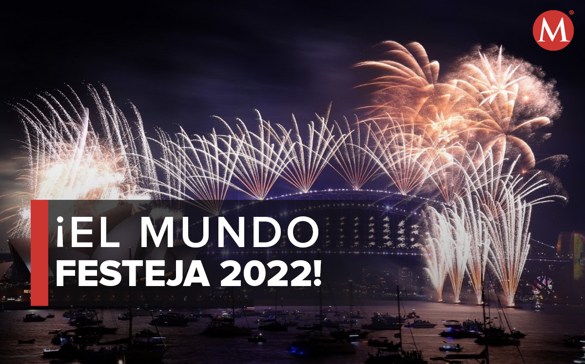 El mundo comenzó con el Año Nuevo 2022 en varias naciones. | Foto: AFP; Diseño: Margarita Salmoran