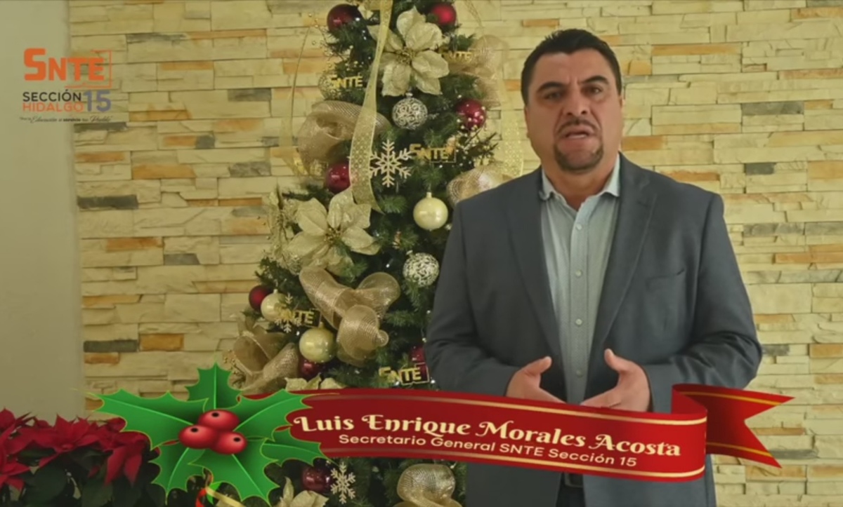 Luis Enrique Morales, secretario de la Sección 15 del SNTE en Hidalgo. (Especial)