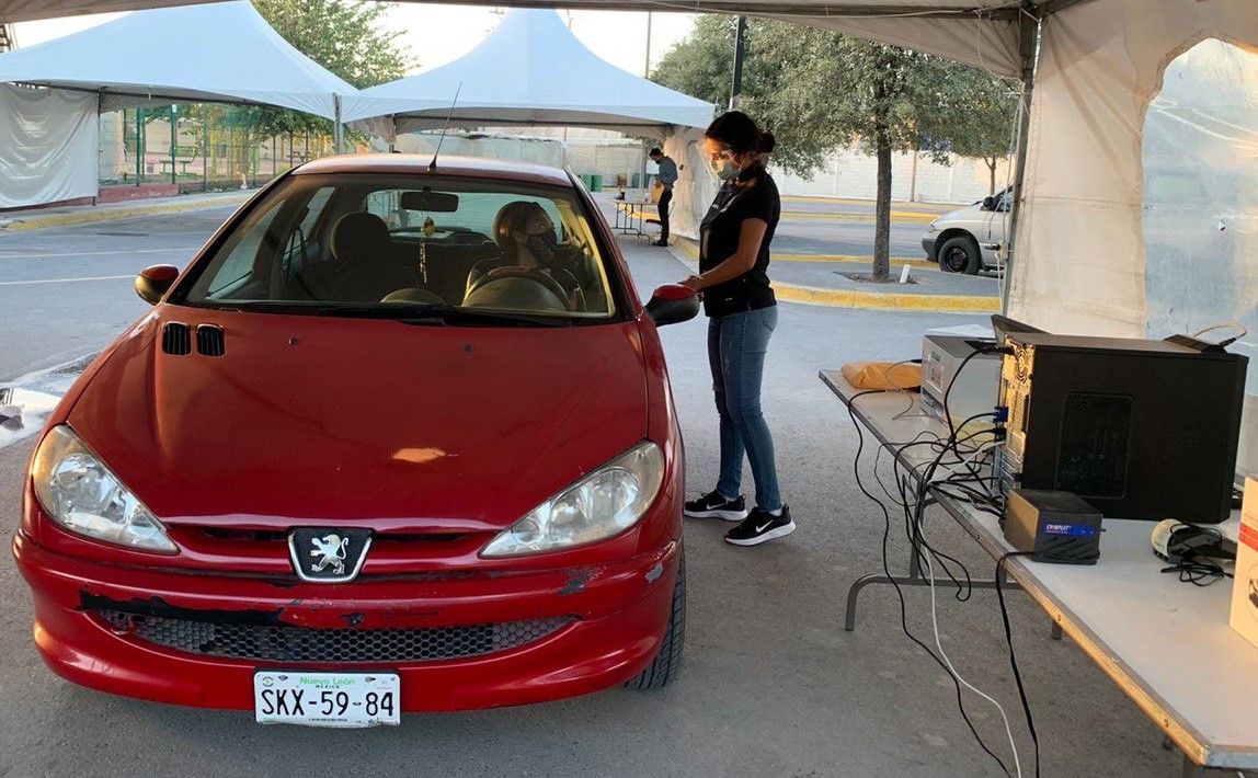 Abren Drive Thru para pagos del predial en Escobedo. Foto: Especial