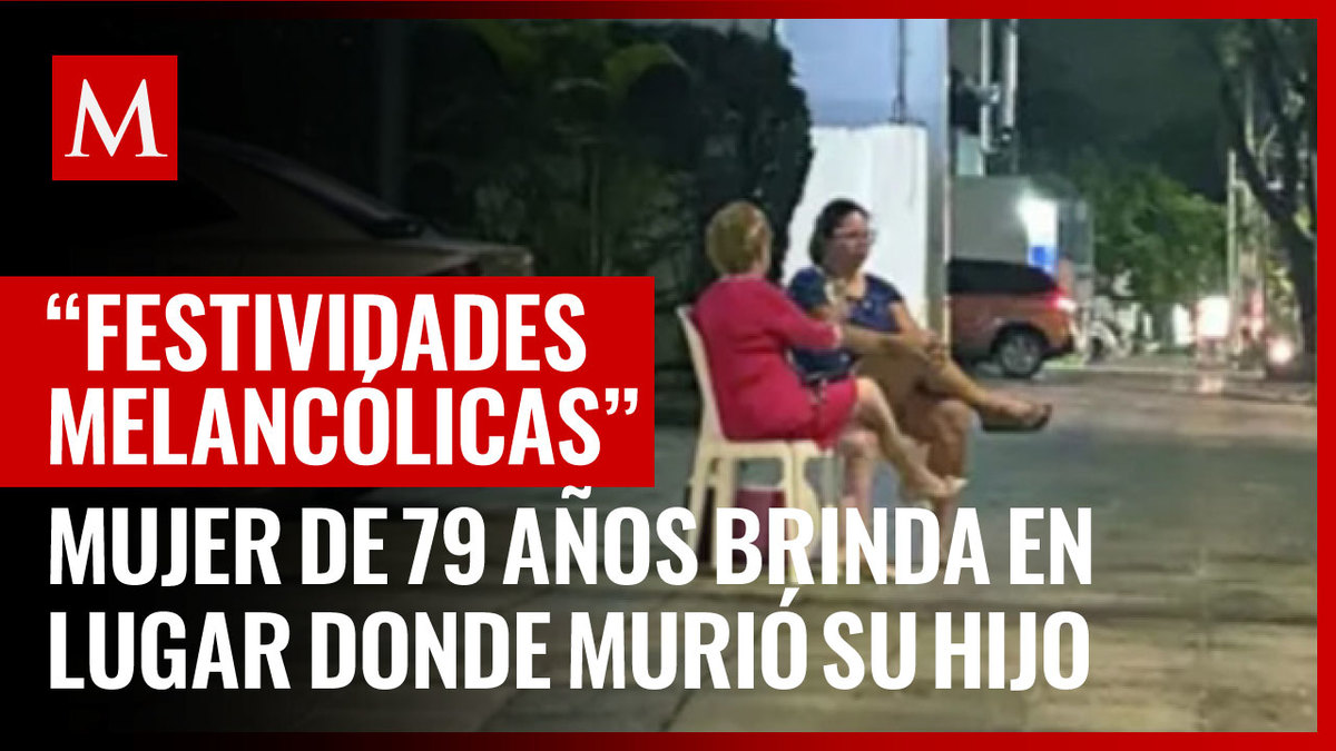 Mujer de 79 años brinda por Navidad y Año Nuevo en lugar donde murió su hijo en 1999