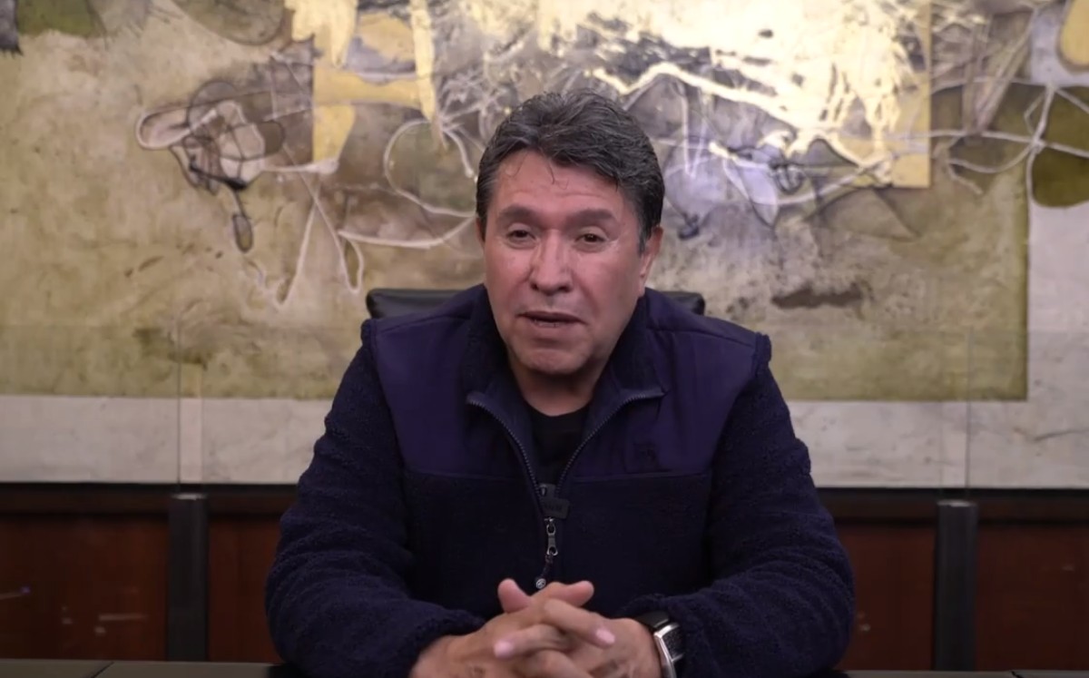 El morenista deseo un buen año 2022;  "que sea menos odio", indicó. | Captura