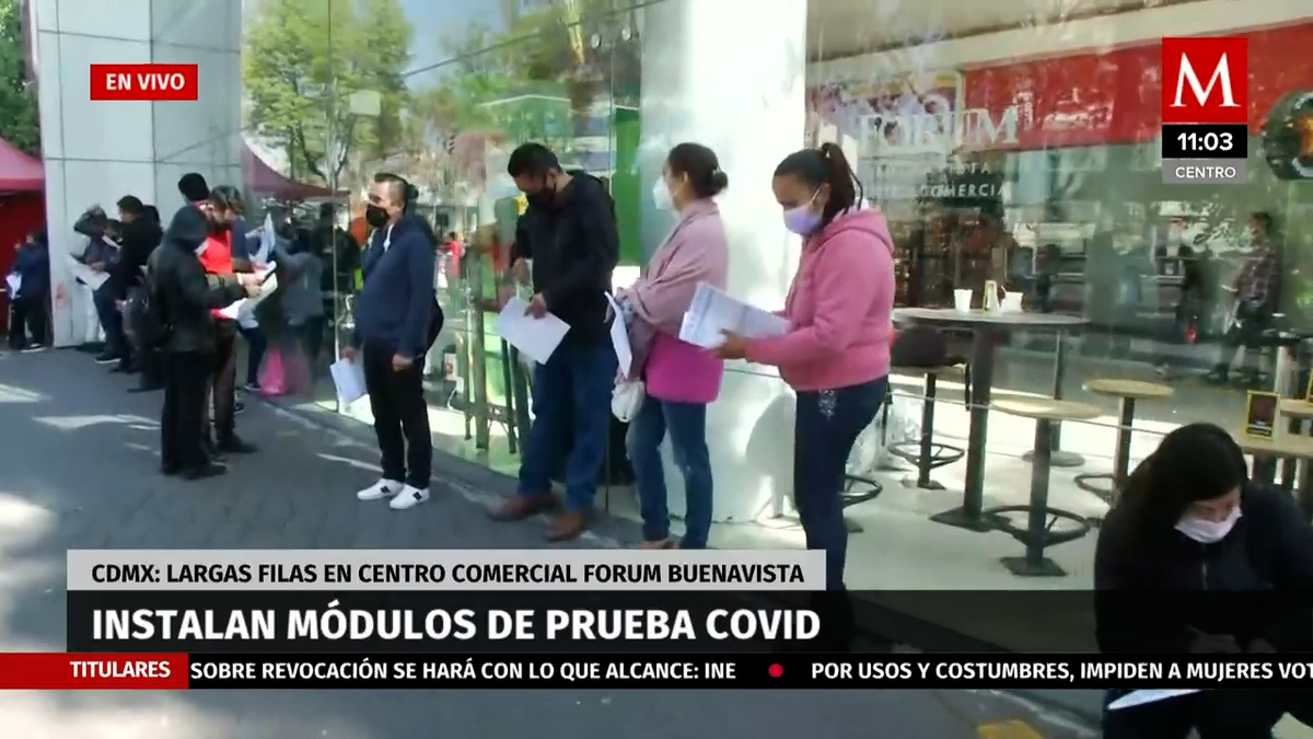 Instalan módulo de pruebas covid en Forum Buenavista