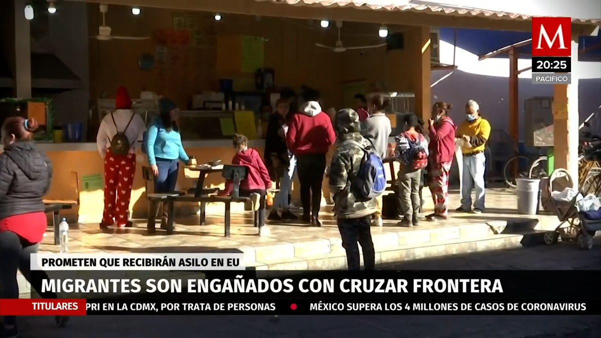 Migrantes son engañados con cruzar la frontera
