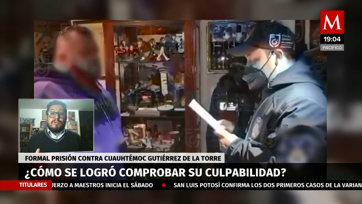 ¿Qué pruebas se presentaron en contra de Cuauhtémoc Gutierrez De la Torre?