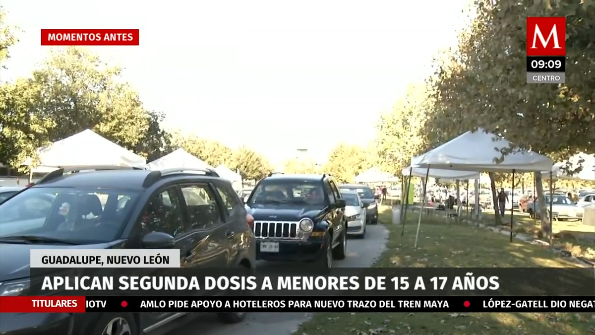Aplican segunda dosis a menores de 15 a 17 años en Nuevo León
