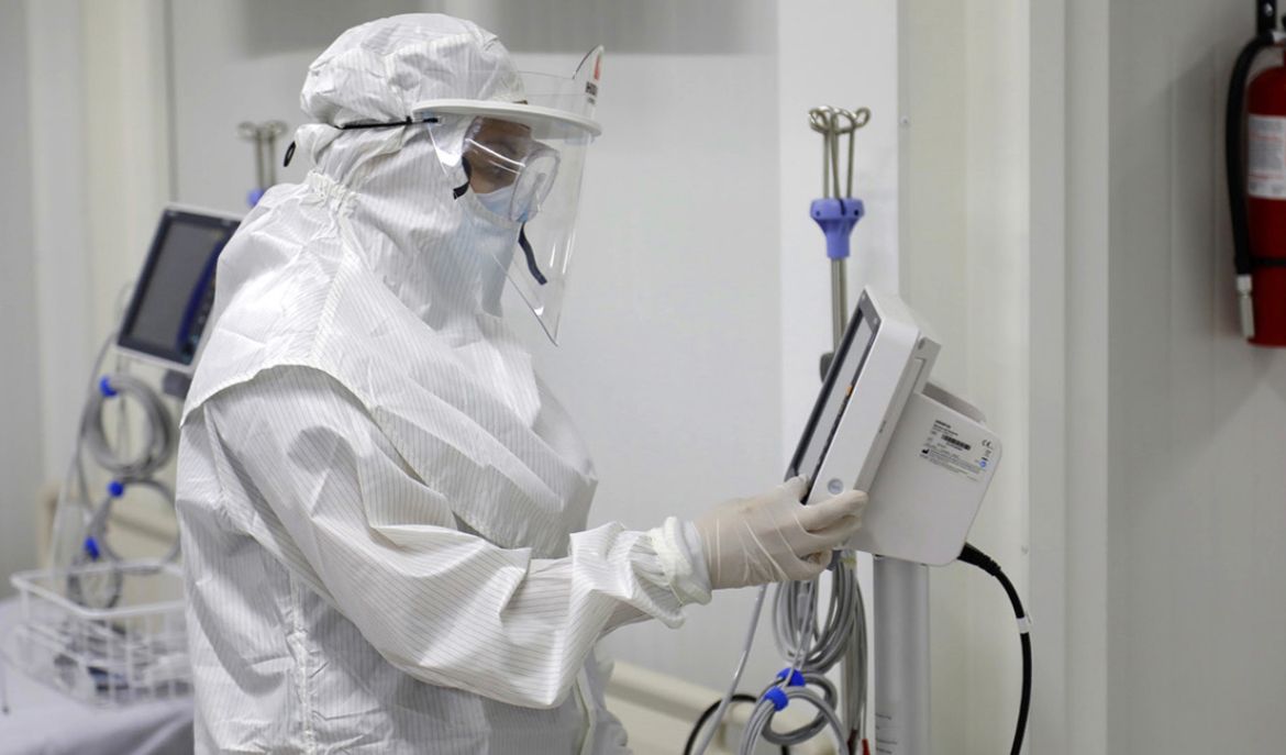 Atención de pacientes con covid en hospitales de Hidalgo. (Cortesía)
