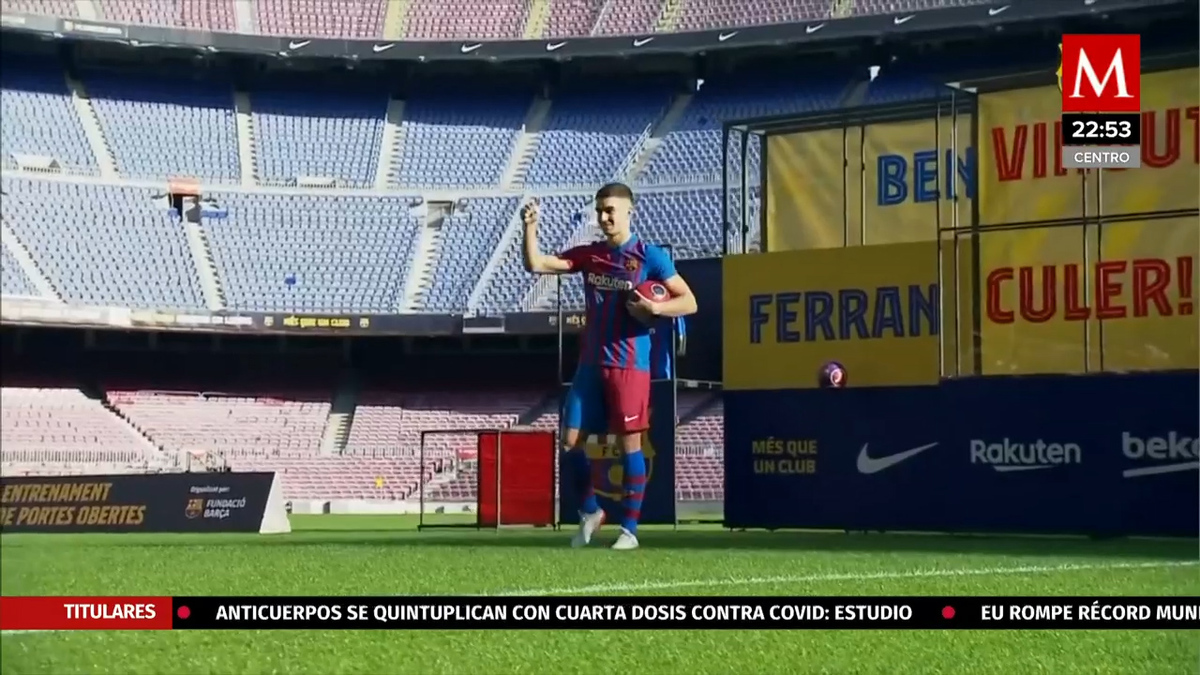 El Barcelona a vuelco con la presentación de Ferran Torres