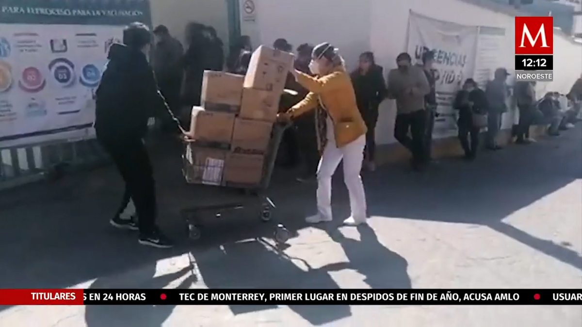 Largas filas para pruebas covid en el estado de Zacatecas