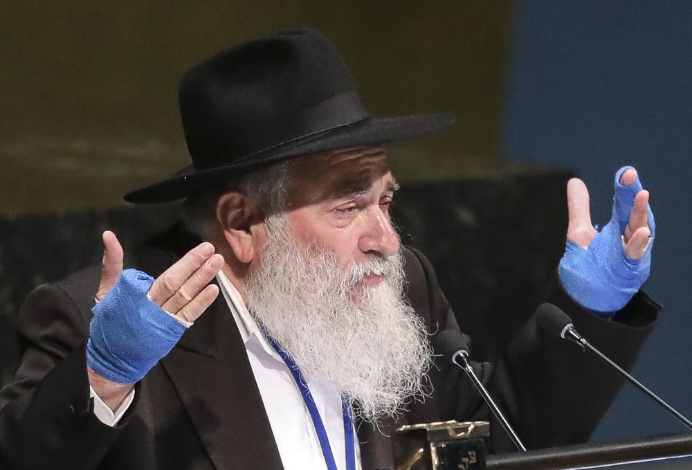 Rabino Yisrael Goldstein. / AP.