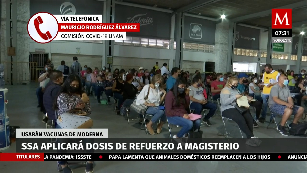 SSA aplicará dosis de refuerzo a magisterio se usarán vacunas de moderna