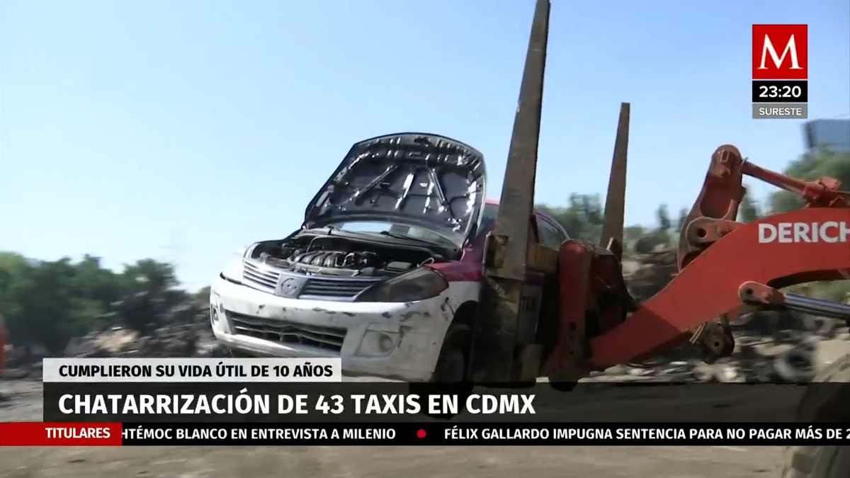 En CdMx, Semovi chatarriza 43 automóviles