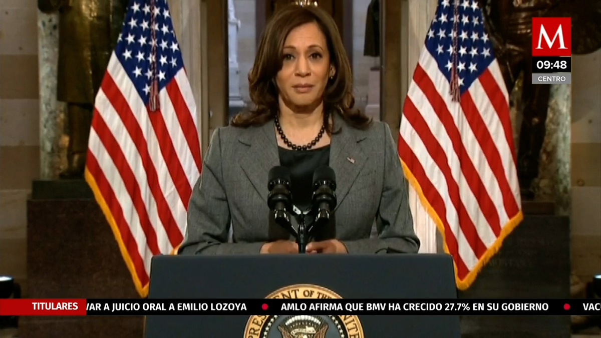 Mensaje de Kamala Harris a un año de asalto al Capitolio