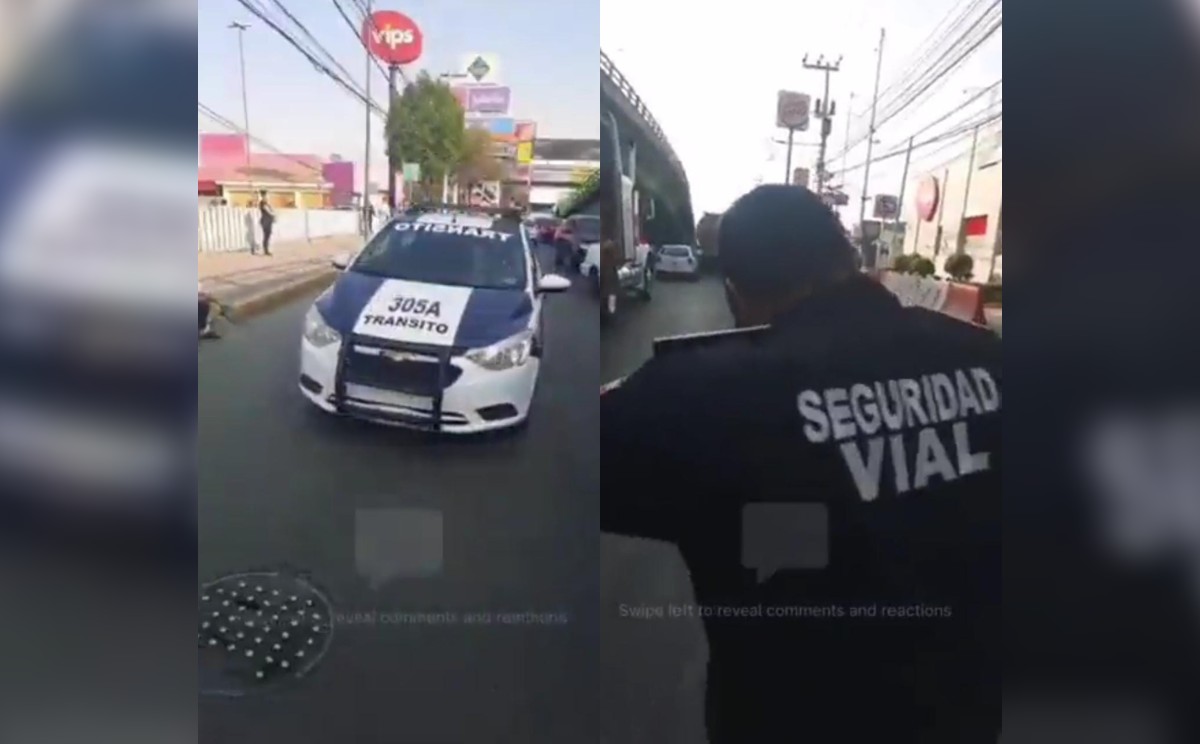 “Ya lo traías al cajero, ratero... Párate ahí hijo... pinche ratero”, se escucha en el video.